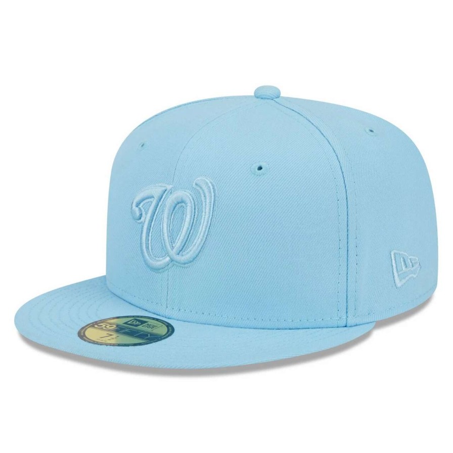 Team * | Men'S Washington Nationals New Era Light Blue 2023 Spring Color Basic 59Fifty Fitted Hat