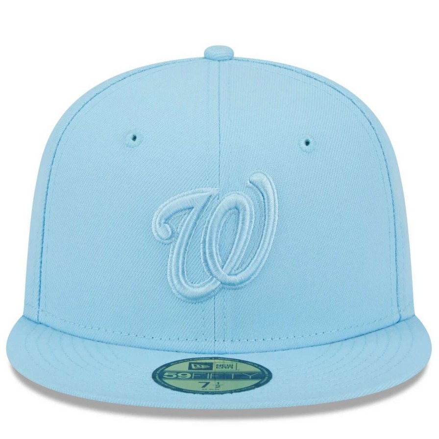 Team * | Men'S Washington Nationals New Era Light Blue 2023 Spring Color Basic 59Fifty Fitted Hat