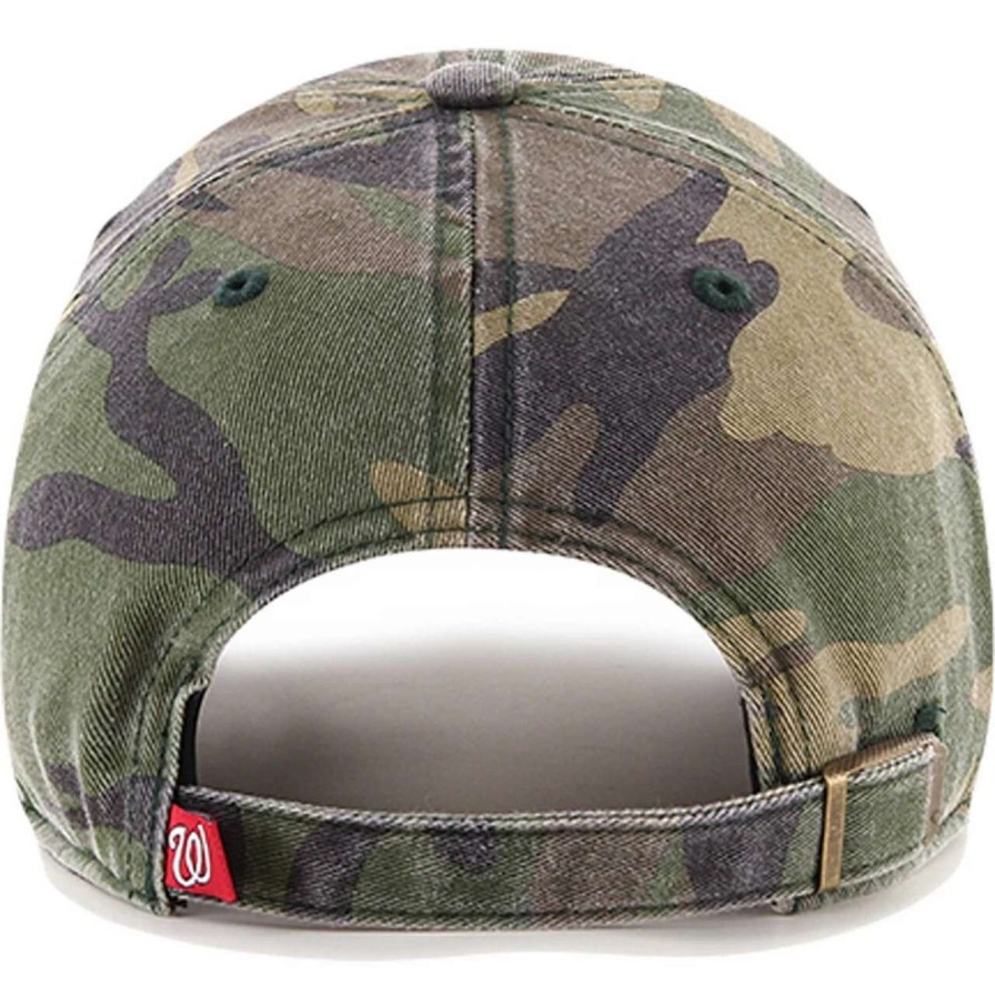 Team * | Men'S Washington Nationals '47 Camo Team Clean Up Adjustable Hat