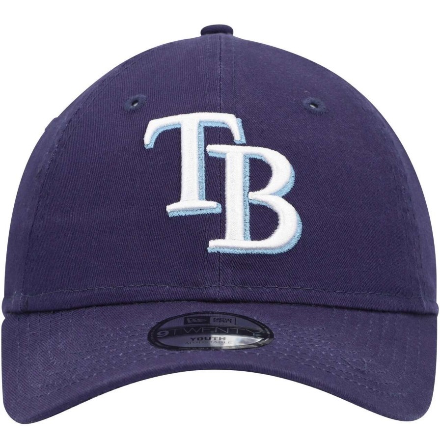 Team * | Youth Tampa Bay Rays New Era Navy Core Classic 9Twenty Adjustable Hat