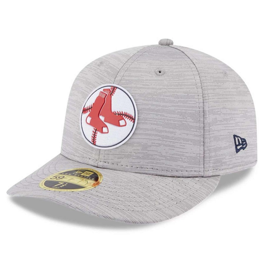 Team * | Men'S Boston Red Sox New Era Gray 2023 Clubhouse Low Profile 59Fifty Fitted Hat