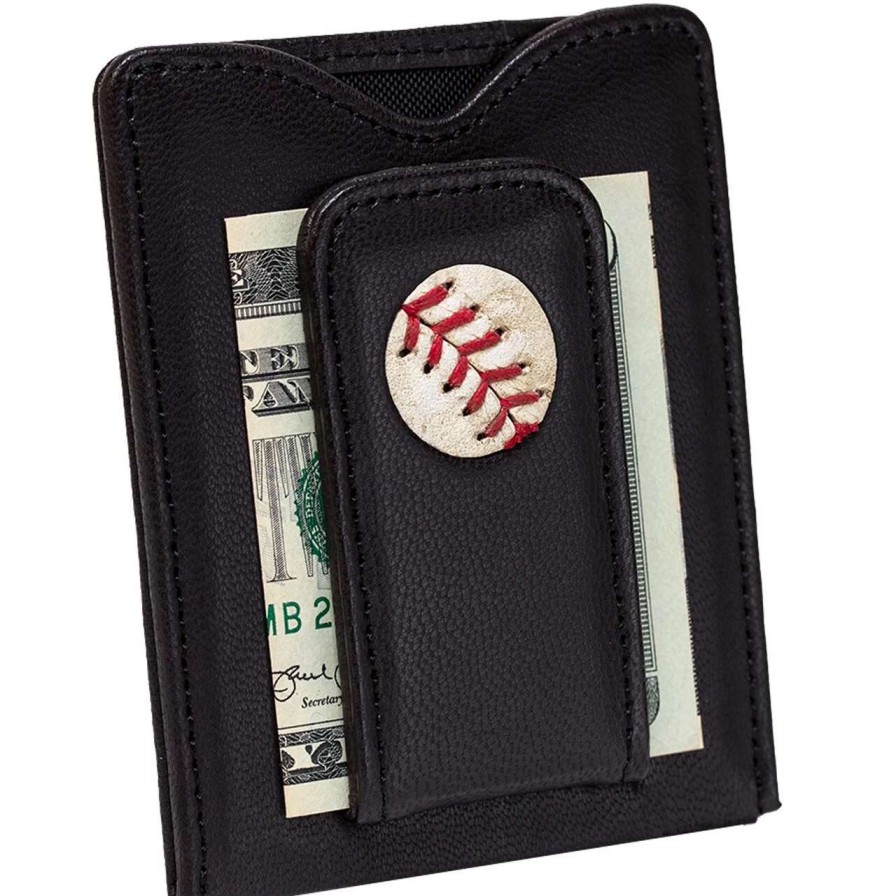 Collectibles & Memorabilia * | Men'S Kansas City Royals Tokens & Icons Black Game-Used Baseball Wallet