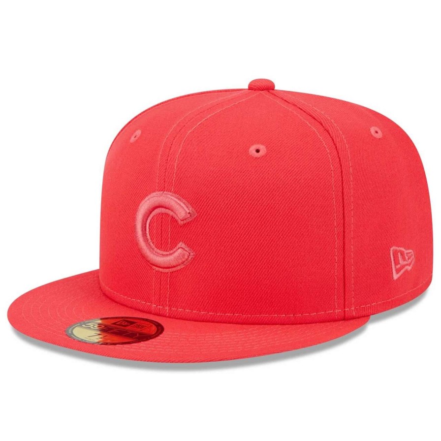 Team * | Men'S Chicago Cubs New Era Red 2023 Spring Color Basic 59Fifty Fitted Hat