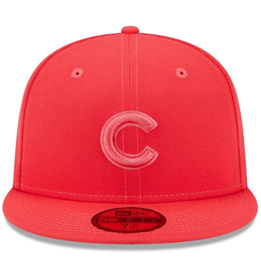 Team * | Men'S Chicago Cubs New Era Red 2023 Spring Color Basic 59Fifty Fitted Hat