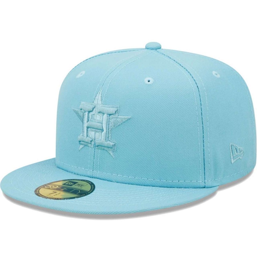 Team * | Men'S Houston Astros New Era Light Blue Color Pack 59Fifty Fitted Hat