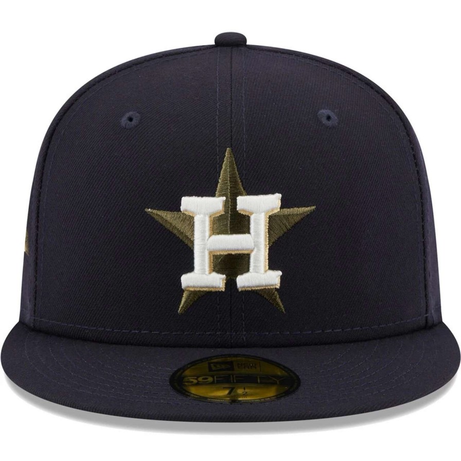 Team * | Men'S Houston Astros New Era Navy 45Th Anniversary Spring Training Botanical 59Fifty Fitted Hat