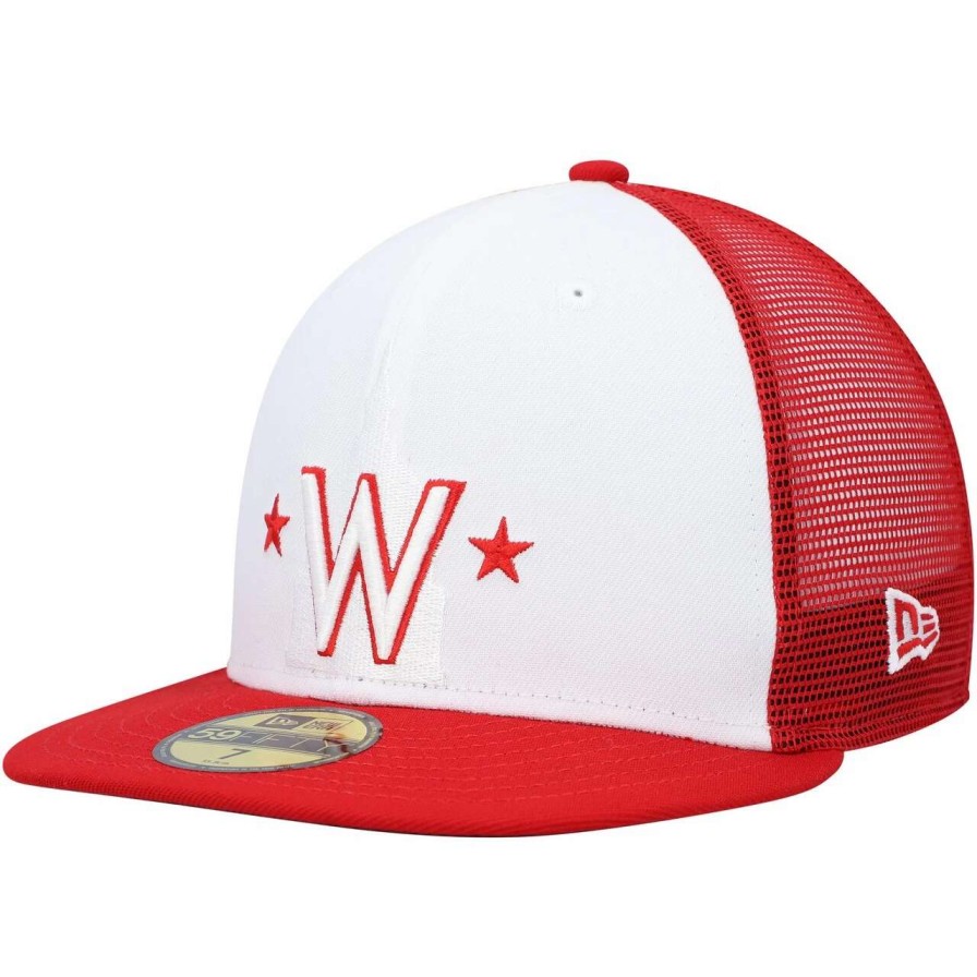 Team * | Men'S Washington Nationals New Era White/Red 2023 On-Field Batting Practice 59Fifty Fitted Hat