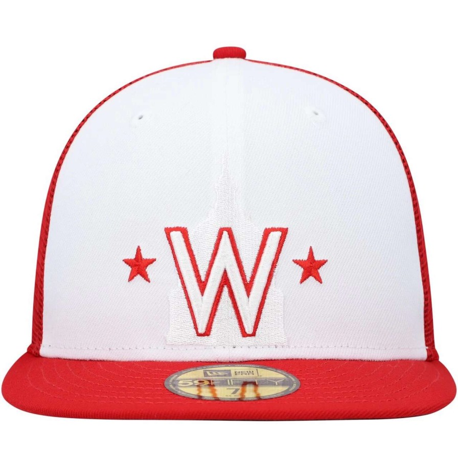 Team * | Men'S Washington Nationals New Era White/Red 2023 On-Field Batting Practice 59Fifty Fitted Hat