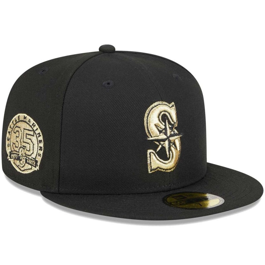 Team * | Men'S Seattle Mariners New Era Black 2023 59Fifty Day Fitted Hat