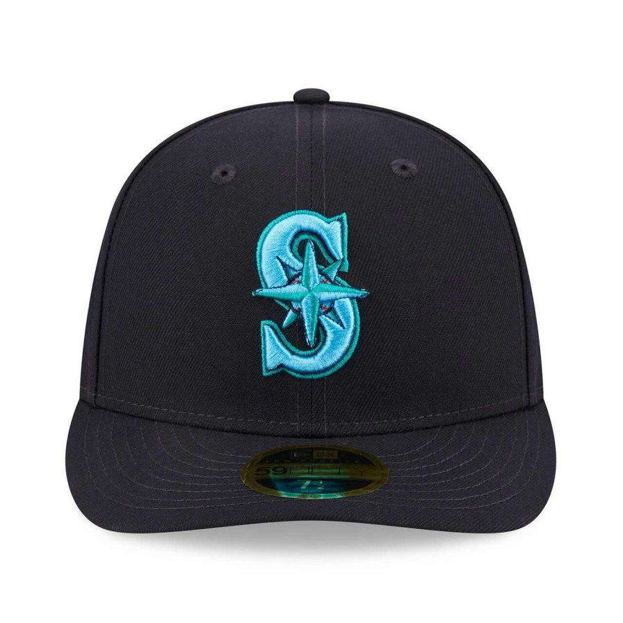 Team * | Men'S Seattle Mariners New Era Navy 2023 Mlb Father'S Day Low Profile 59Fifty Fitted Hat