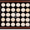 Collectibles & Memorabilia * | Milwaukee Brewers Fanatics Authentic Brown Framed 30-Ball 2020-Present Logo Display Case