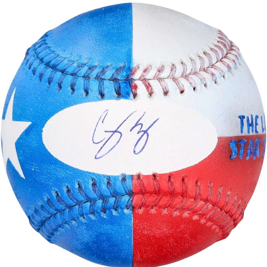 Collectibles & Memorabilia * | Corey Seager Texas Rangers Autographed Fanatics Authentic Baseball Hand Painted By Artist Stadium Custom Kicks #1 Of Limited Edition 1