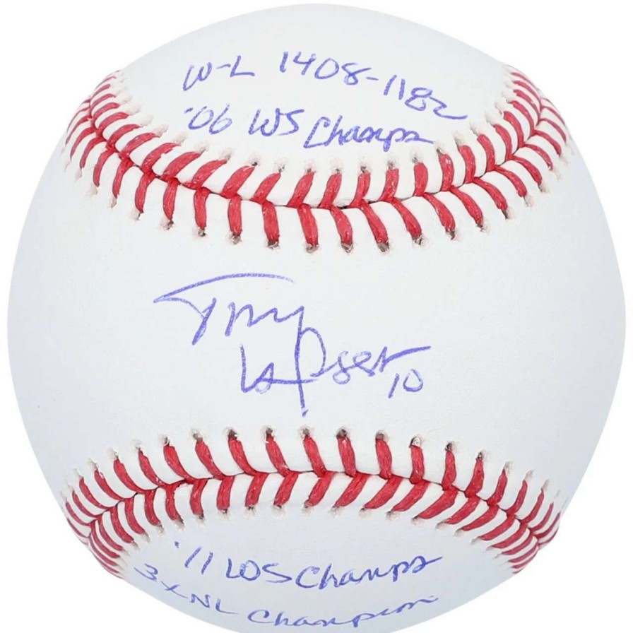 Collectibles & Memorabilia * | Autographed St. Louis Cardinals Tony La Russa Fanatics Authentic Baseball With Multiple Inscriptions Limited Edition Of 20