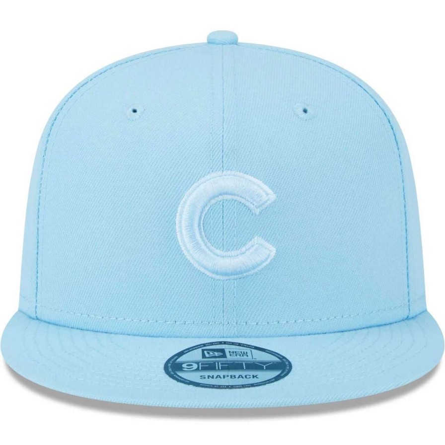 Team * | Men'S Chicago Cubs New Era Light Blue Spring Color Basic 9Fifty Snapback Hat