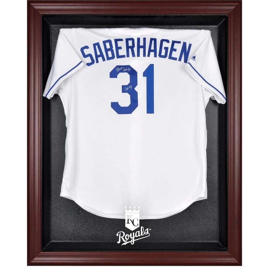 Collectibles & Memorabilia * | Kansas City Royals Fanatics Authentic Mahogany Framed Logo Jersey Display Case