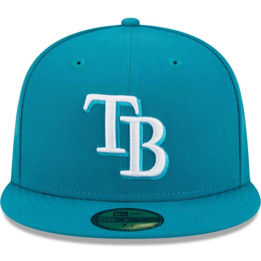 Team * | Men'S Tampa Bay Rays New Era Turquoise 59Fifty Fitted Hat