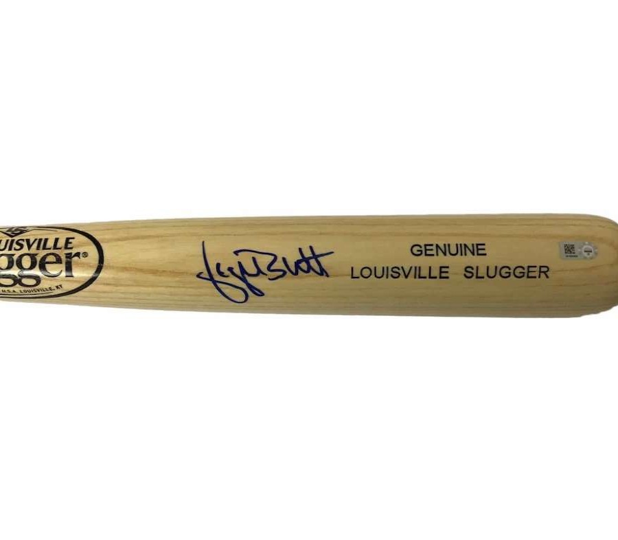 Collectibles & Memorabilia * | George Brett Autographed Blonde Louisville Slugger Bat