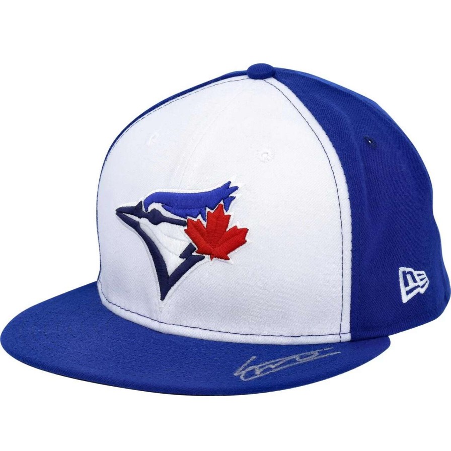 Collectibles & Memorabilia * | Vladimir Guerrero Jr. Toronto Blue Jays Autographed Topps New Era White And Royal Baseball Cap