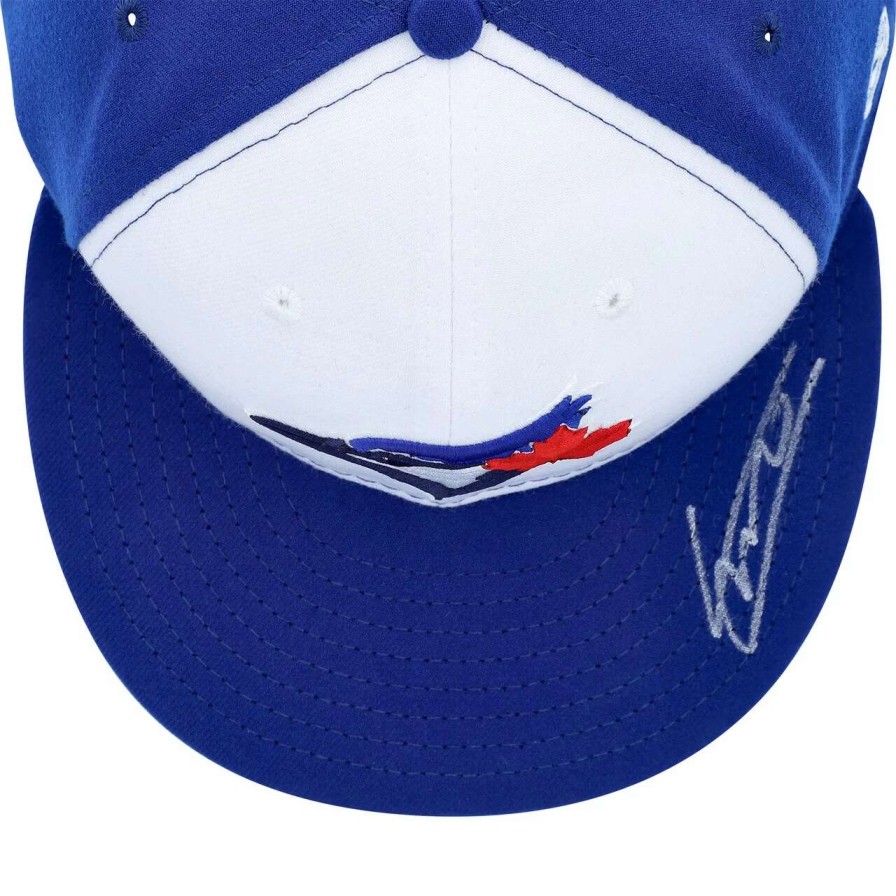 Collectibles & Memorabilia * | Vladimir Guerrero Jr. Toronto Blue Jays Autographed Topps New Era White And Royal Baseball Cap