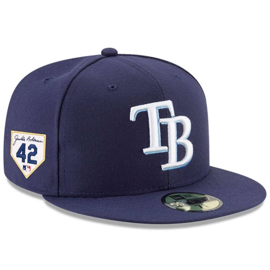 Team * | Men'S Tampa Bay Rays New Era Navy 2023 Jackie Robinson Day 59Fifty Fitted Hat