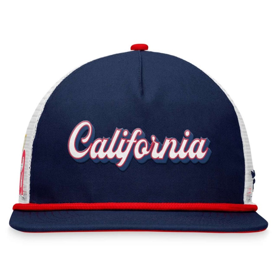 Team * | Men'S California Angels Fanatics Branded Navy Heritage Golfer Snapback Hat