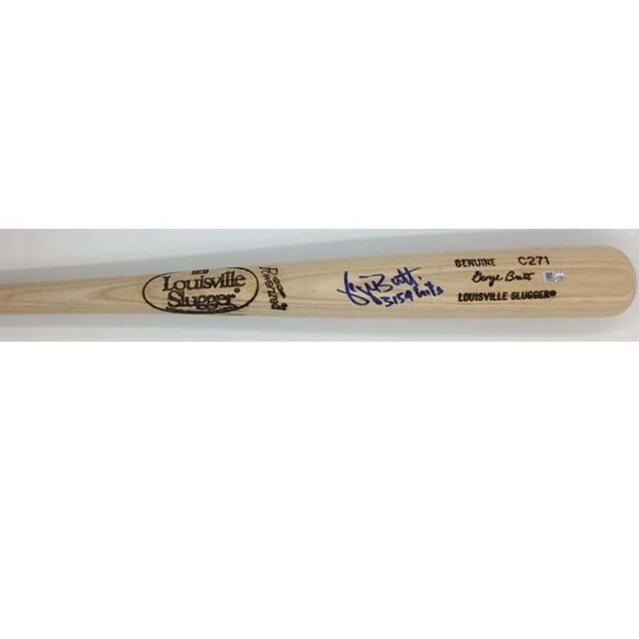 Collectibles & Memorabilia * | George Brett "3154 Hits" Autographed Game Model Louisville Slugger Bat