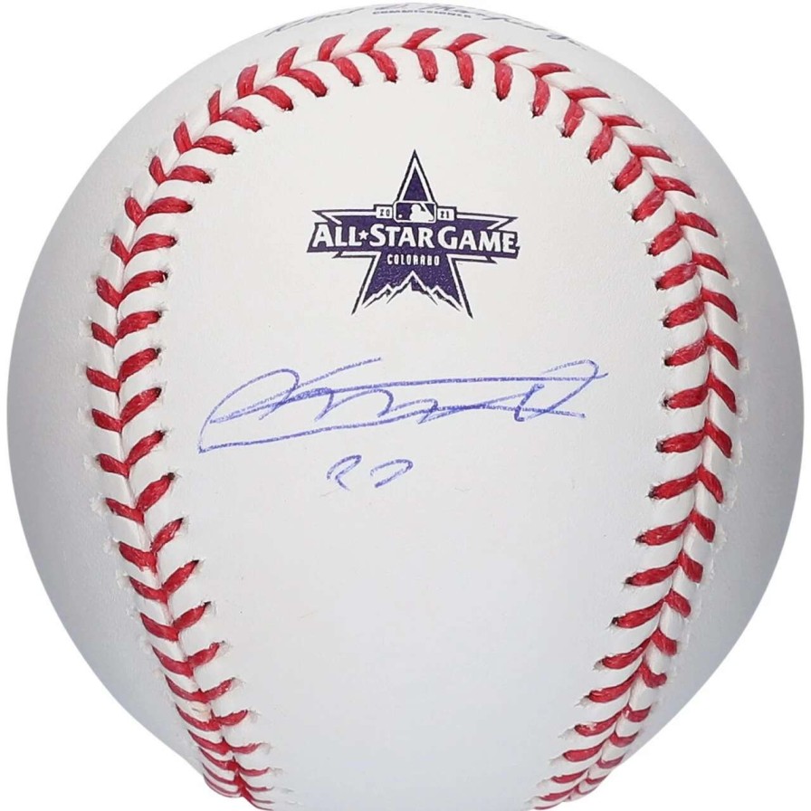 Collectibles & Memorabilia * | Autographed Toronto Blue Jays Vladimir Guerrero Jr. Fanatics Authentic 2021 All-Star Game Logo Baseball