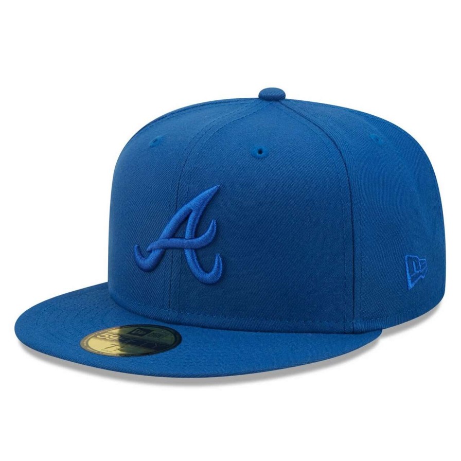 Team * | Men'S Atlanta Braves New Era Royal Tonal 59Fifty Fitted Hat