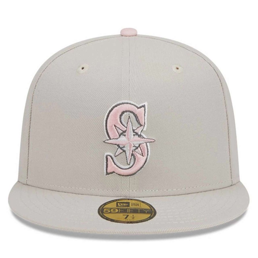 Team * | Men'S Seattle Mariners New Era Khaki 2023 Mother'S Day On-Field 59Fifty Fitted Hat