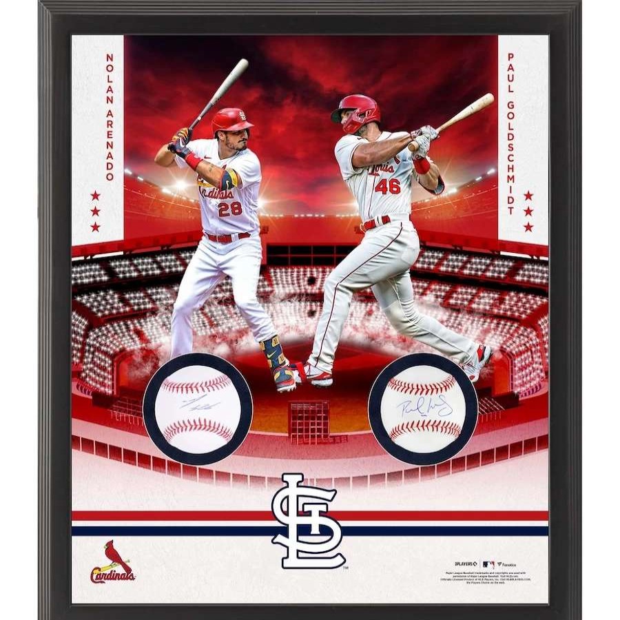 Collectibles & Memorabilia * | Multi-Signed St. Louis Cardinals Nolan Arenado & Paul Goldschmidt Fanatics Authentic Framed Two Baseball Shadowbox Collage