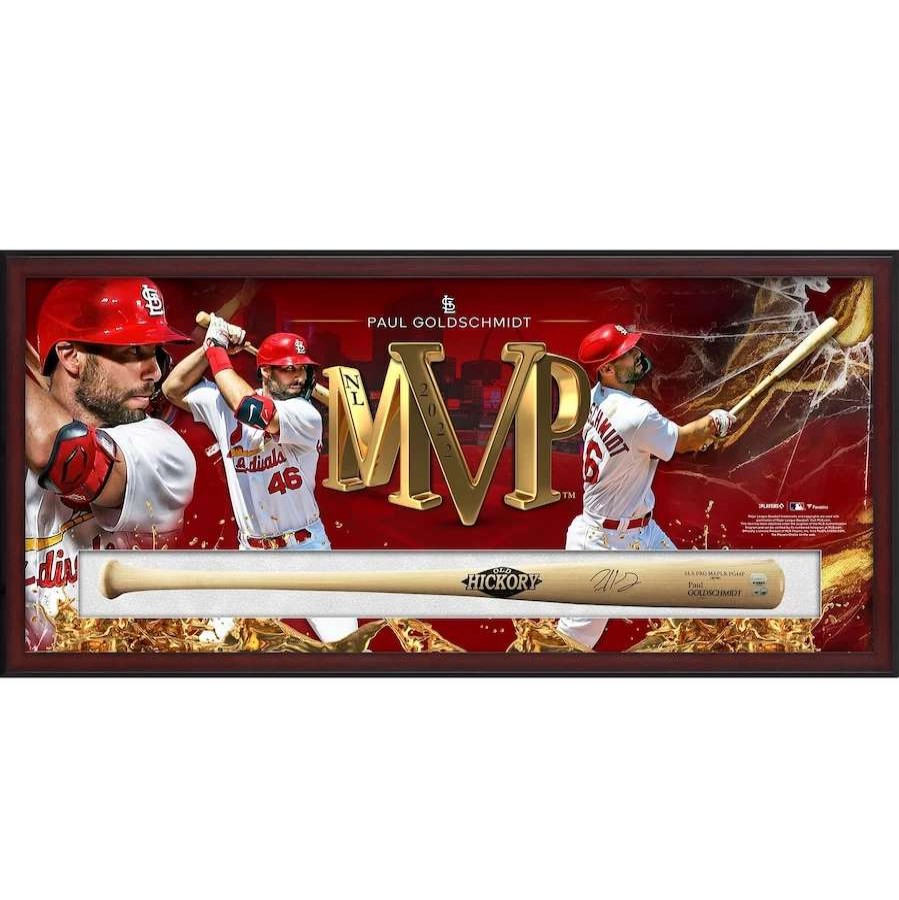 Collectibles & Memorabilia * | Autographed St. Louis Cardinals Paul Goldschmidt Fanatics Authentic 2022 Nl Mvp Old Hickory Model Bat Shadowbox