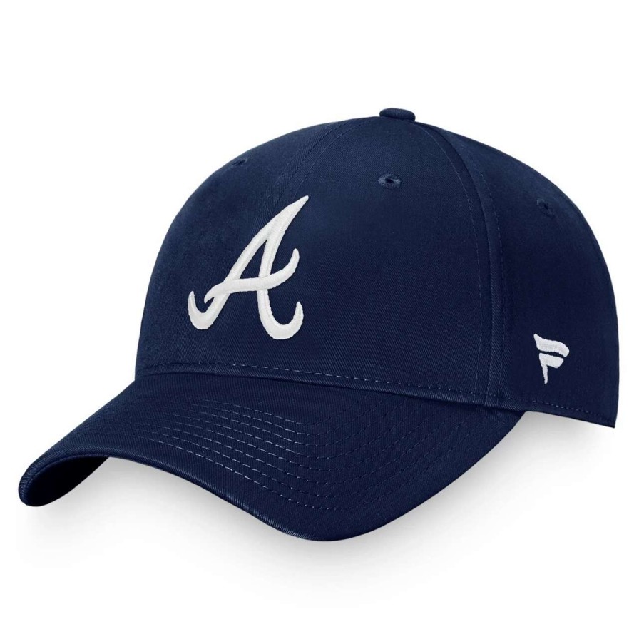 Team * | Men'S Atlanta Braves Fanatics Branded Navy Core Adjustable Hat