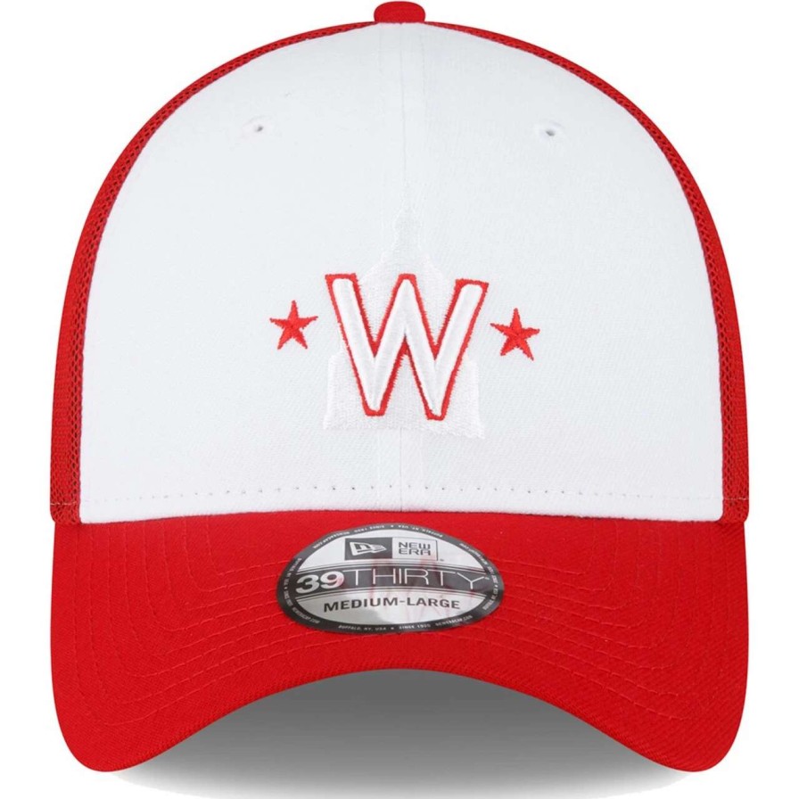 Team * | Men'S Washington Nationals New Era Red/White 2023 On-Field Batting Practice 39Thirty Flex Hat