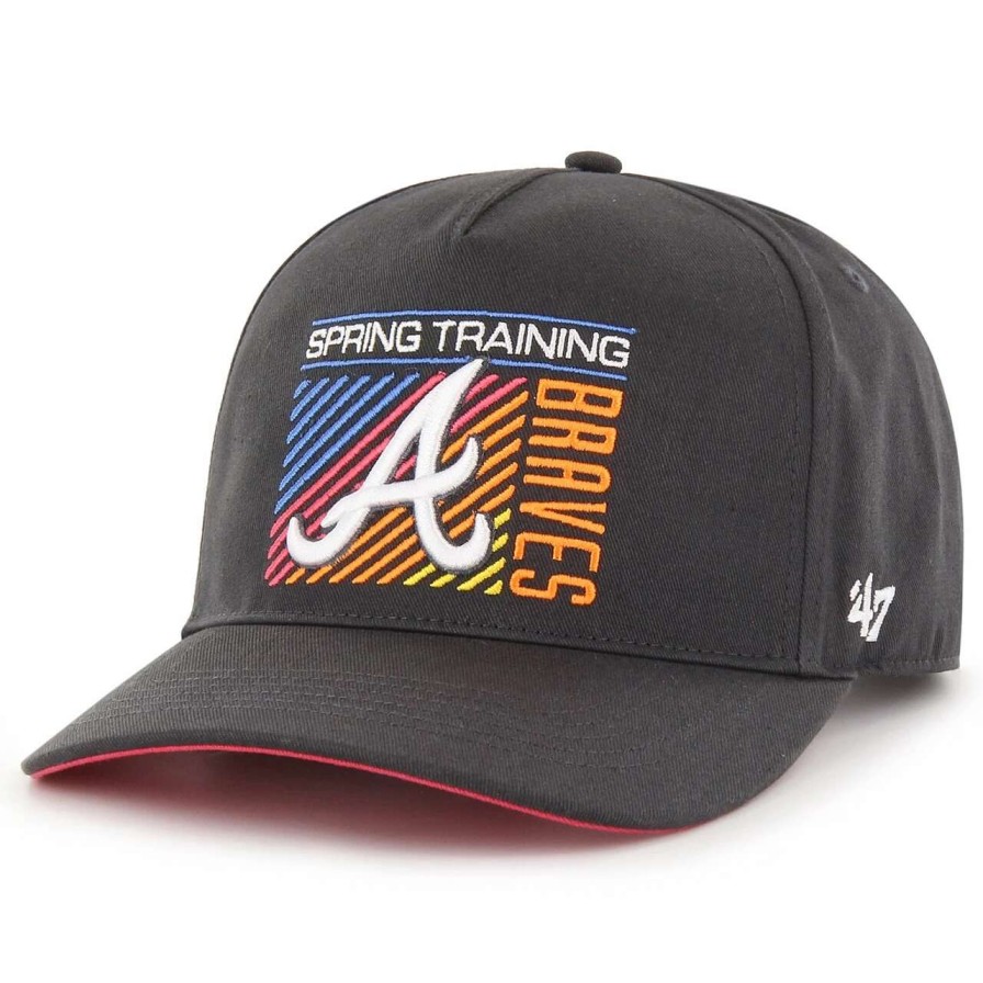 Team * | Men'S Atlanta Braves '47 Charcoal 2023 Spring Training Reflex Hitch Snapback Hat