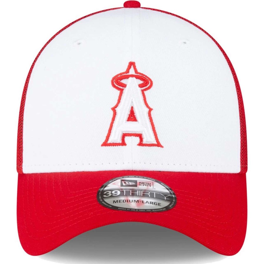 Team * | Men'S Los Angeles Angels New Era Red/White 2023 On-Field Batting Practice 39Thirty Flex Hat