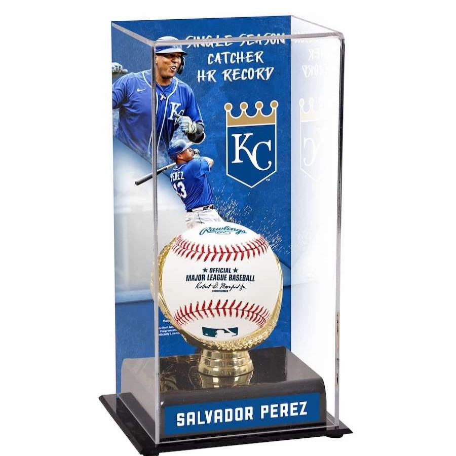 Collectibles & Memorabilia * | Kansas City Royals Salvador Perez Fanatics Authentic Most Home Runs In A Season By A Catcher Display Case With Image