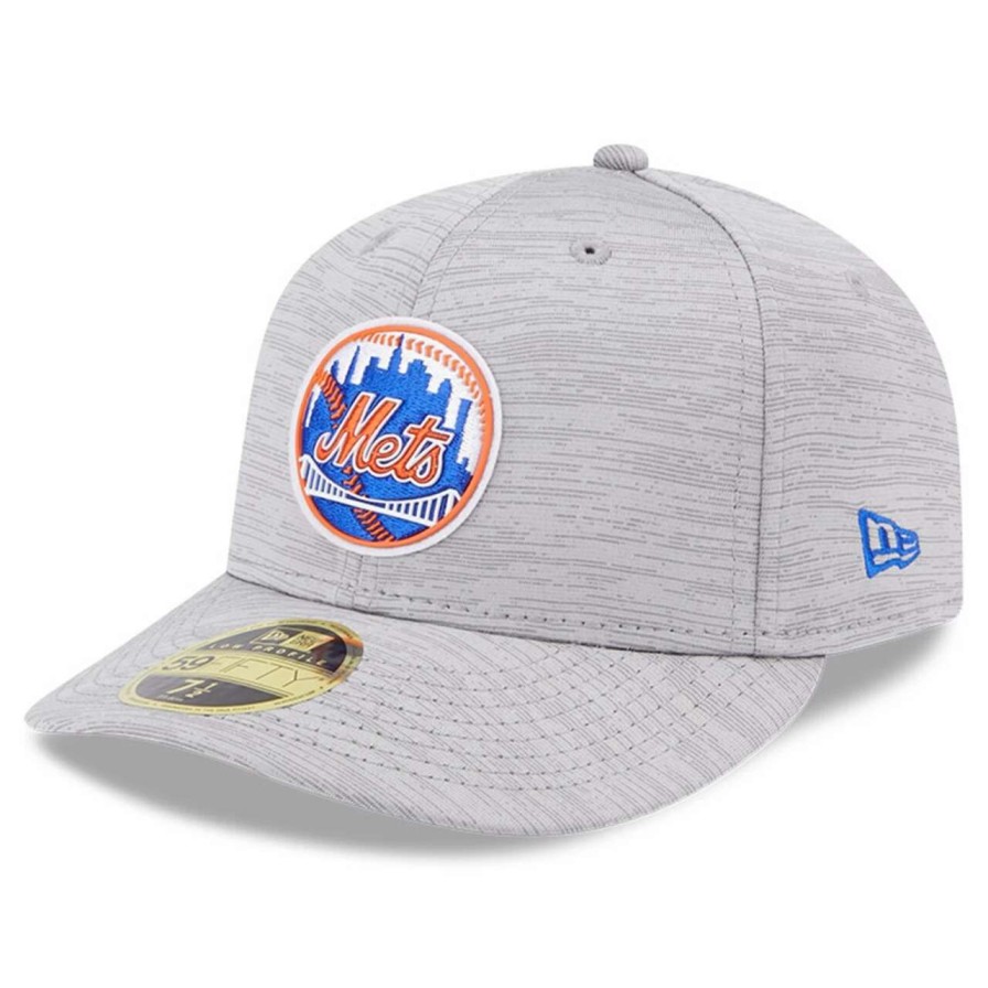 Team * | Men'S New York Mets New Era Gray 2023 Clubhouse Low Profile 59Fifty Fitted Hat