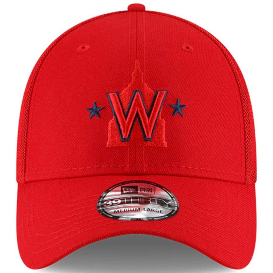 Team * | Youth Washington Nationals New Era Red 2023 Batting Practice 39Thirty Flex Hat