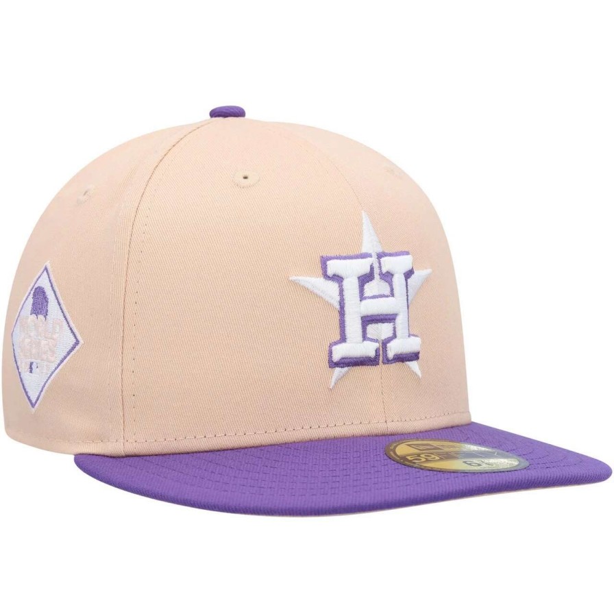 Team * | Men'S Houston Astros New Era Orange/Purple 2017 World Series Side Patch 59Fifty Fitted Hat