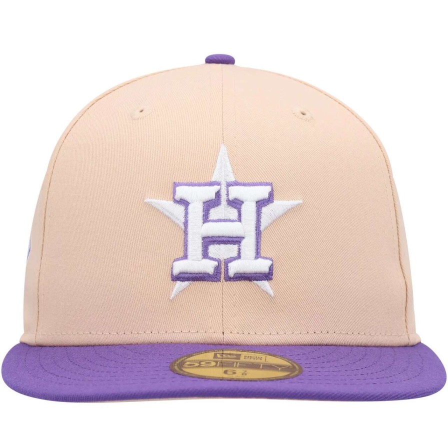 Team * | Men'S Houston Astros New Era Orange/Purple 2017 World Series Side Patch 59Fifty Fitted Hat