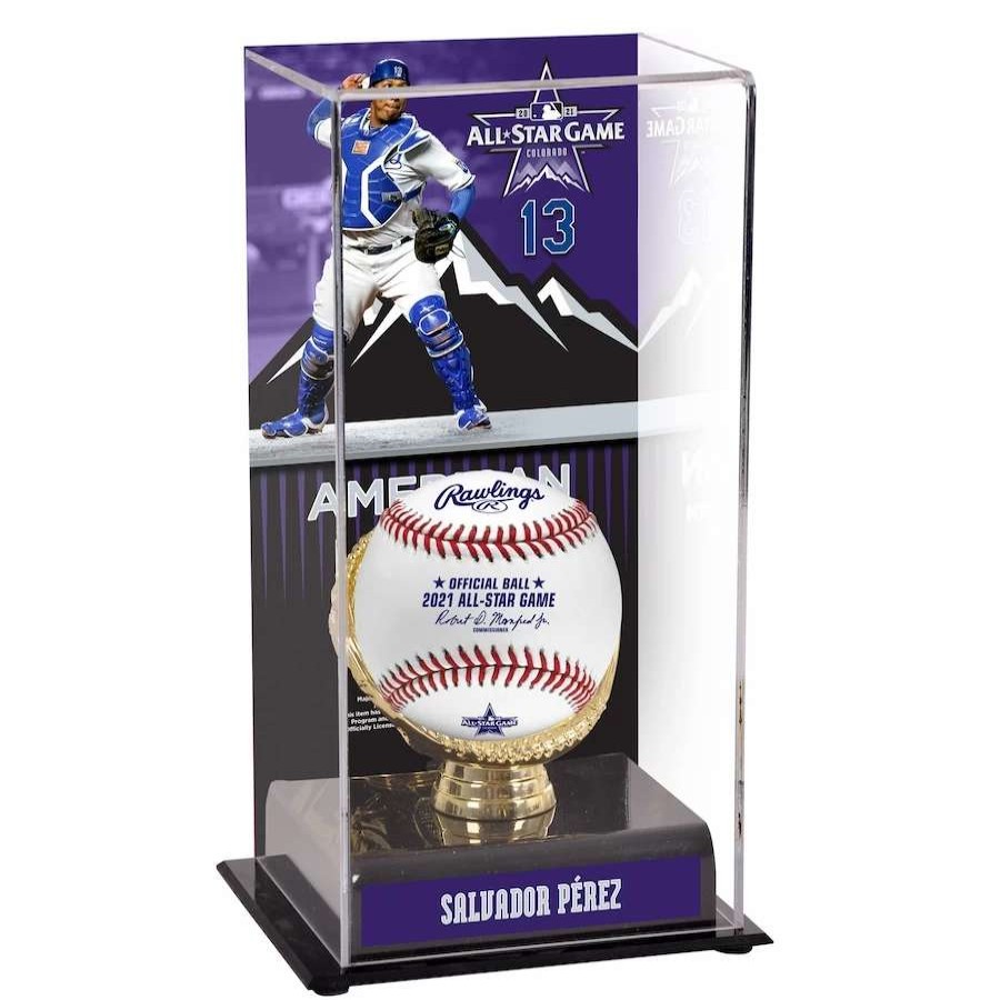 Collectibles & Memorabilia * | Kansas City Royals Salvador Perez Fanatics Authentic 2021 Mlb All-Star Game Gold Glove Display Case With Image