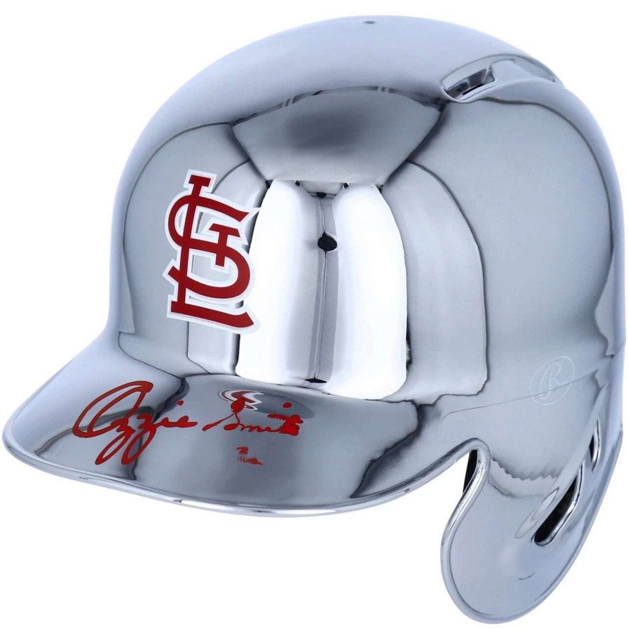 Collectibles & Memorabilia * | Autographed St. Louis Cardinals Ozzie Smith Fanatics Authentic Chrome Logo Mini Batting Helmet