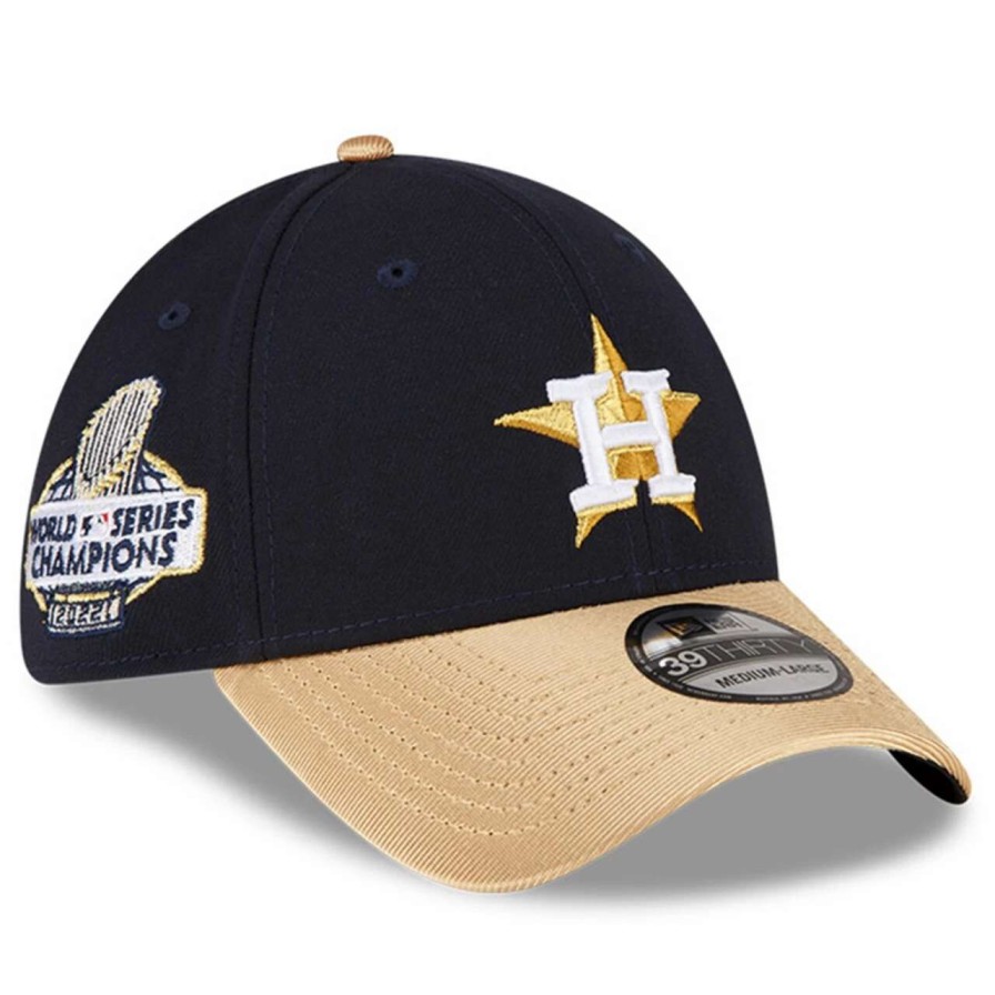 Team * | Houston Astros New Era Navy 2023 Gold Collection 39Thirty Flex Hat