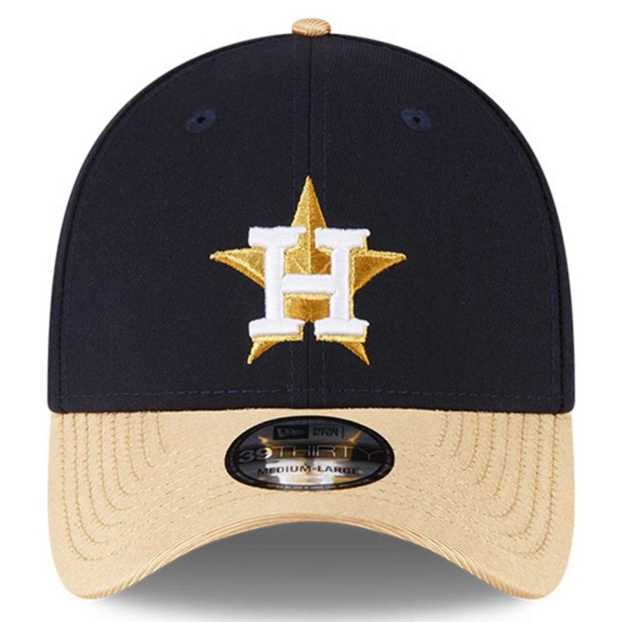 Team * | Houston Astros New Era Navy 2023 Gold Collection 39Thirty Flex Hat