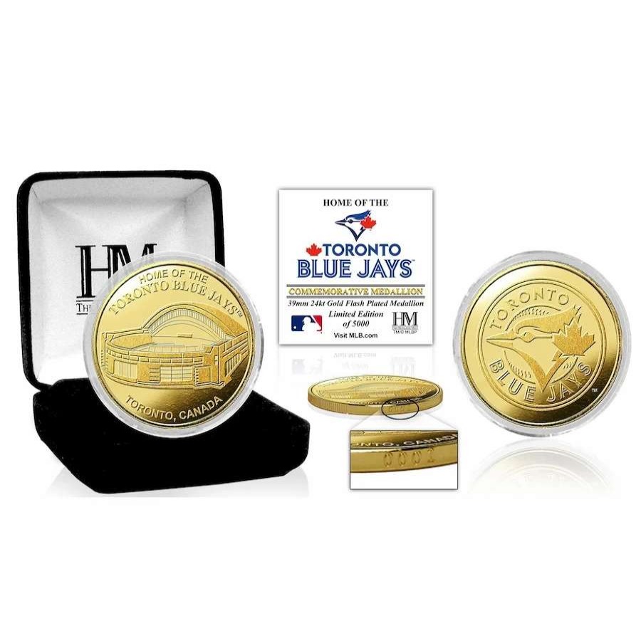 Collectibles & Memorabilia * | Toronto Blue Jays Highland Mint Gold Stadium Collector Coin