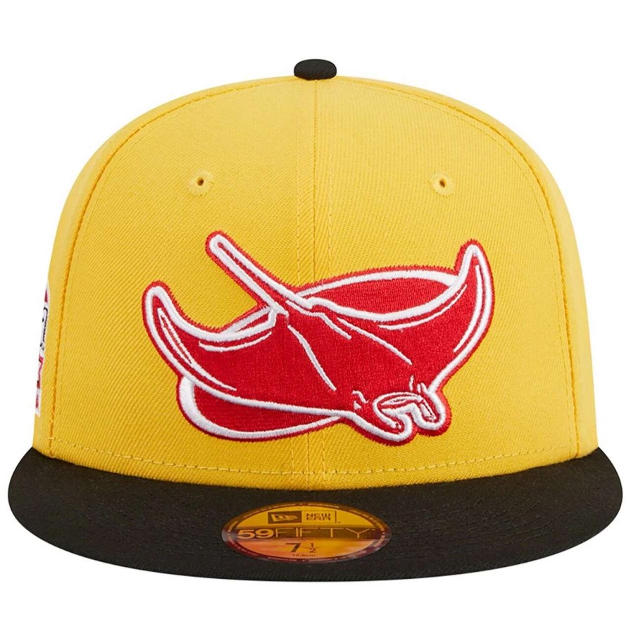 Team * | Men'S Tampa Bay Rays New Era Yellow/Black Grilled 59Fifty Fitted Hat