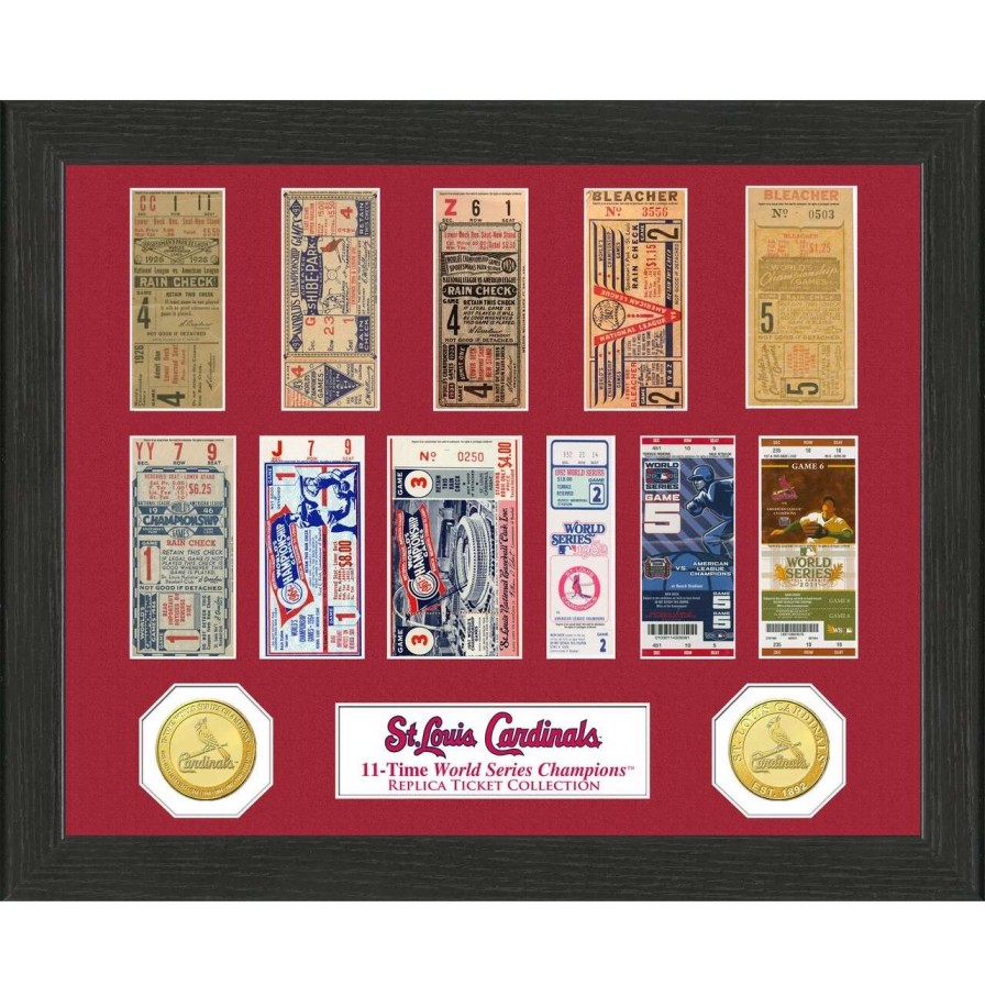 Collectibles & Memorabilia * | St. Louis Cardinals Highland Mint 13 X 13 World Series Ticket Collection