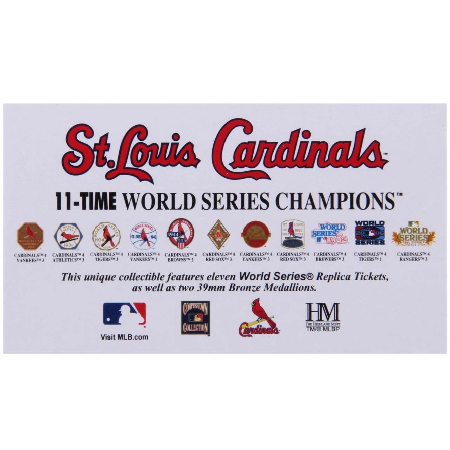 Collectibles & Memorabilia * | St. Louis Cardinals Highland Mint 13 X 13 World Series Ticket Collection