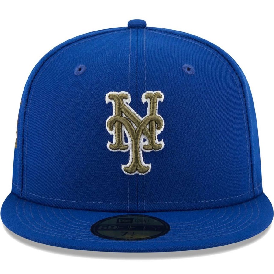 Team * | Men'S New York Mets New Era Royal 50Th Anniversary Spring Training Botanical 59Fifty Fitted Hat