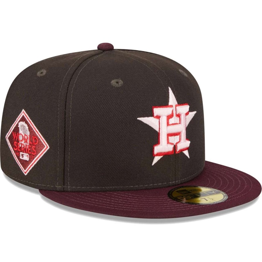 Team * | Men'S Houston Astros New Era Brown/Maroon Chocolate Strawberry 59Fifty Fitted Hat